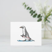 ペンギンスキーヤー ポストカード (スタンド正面)