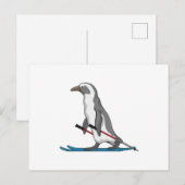 ペンギンスキーヤー ポストカード (正面/裏面)