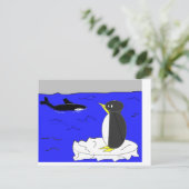 ペンギンスケッチ ポストカード (スタンド正面)