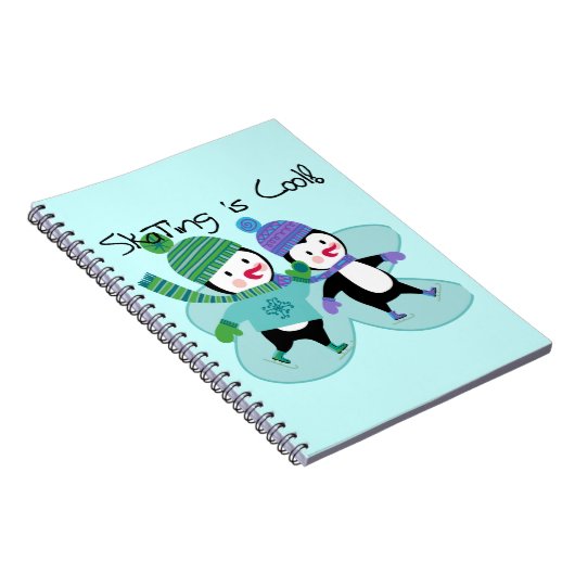 ペンギンスケートで滑るカッコいいは ノートブック (右側)
