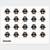 ペンギンステッカー ラウンドシール (シート)