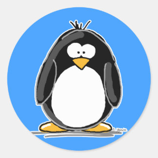 ペンギンステッカー ラウンドシール