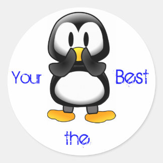 ペンギンステッカー ラウンドシール