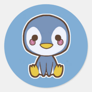 ペンギンステッカー ラウンドシール