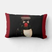 ペンギンストライプ枕 ランバークッション (裏面)