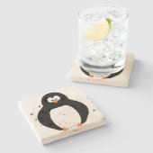 ペンギンストーンコースター ストーンコースター (横)