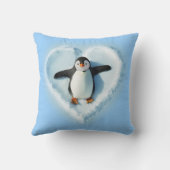 ペンギンスノーハート クッション (裏面)
