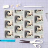 ペンギンスノーボールファイトティッシュペーパー 薄葉紙 (クラフト)