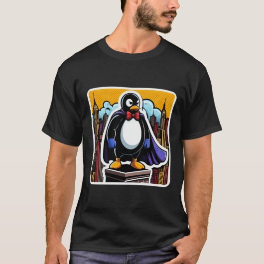 ペンギンスーパーヒーロー2 Tシャツ (正面)
