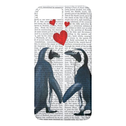 ペンギンズウィズラブハート Case-Mate iPhoneケース (裏面)
