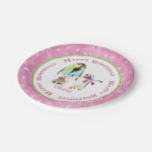 ペンギンズウィンター小さな女の子バースデーパーティーデコール ペーパープレート (アングル)