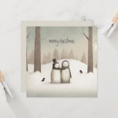 ペンギンズクリスマス カード (正面/裏面インサイチュ)