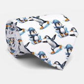 ペンギンズパターンデザイン ネクタイ (ロール)