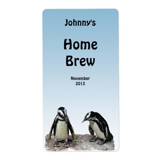 ペンギンズビールラベル ラベル (正面)