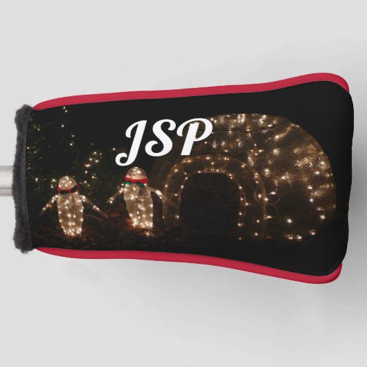 ペンギンズホリデーライトディスプレイ ゴルフヘッドカバー (正面)