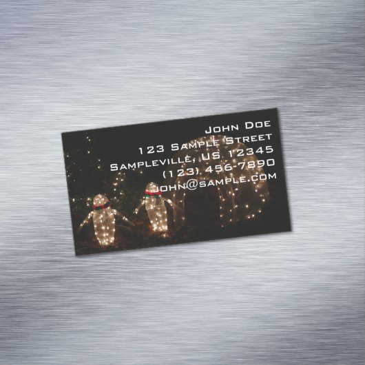ペンギンズホリデーライトディスプレイ マグネット名刺 (インサイチュ)