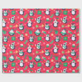 ペンギンズラッピング紙 ラッピングペーパー (フラット)