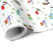 ペンギンズラッピング紙 ラッピングペーパー (ロールコーナー)