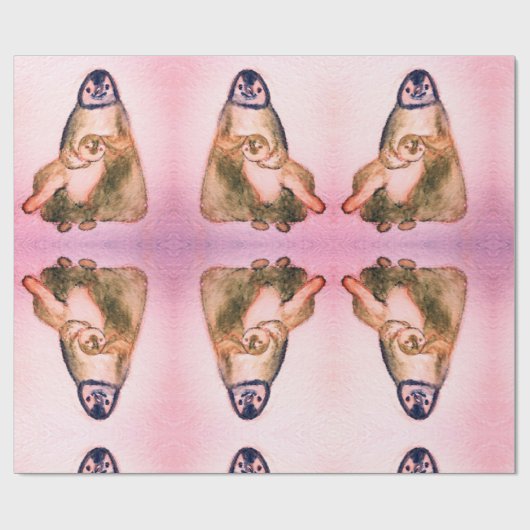 ペンギンズラッピング紙 ラッピングペーパー (フラット)