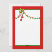 ペンギンズ踊りホリデーカード シーズンカード (裏面)