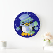 ペンギンタイムウォール時計 ラージ壁時計 (ホーム)