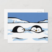 ペンギンチックスノー深いポストカード ポストカード (正面/裏面)