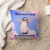 ペンギンチャウスアティートメント引用文 感動的 クッション (ブランケット)