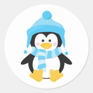 ペンギンチャームウィンターホリデイ ラウンドシール