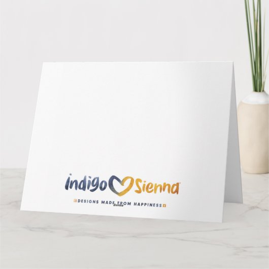 ペンギンチヨコ雪の深いグリーティングカード カード (裏面)