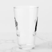 ペンギンテニスプレーヤー文字 タンブラーグラス (左)