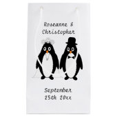 ペンギンデザイン結婚ズ スモールペーパーバッグ (正面)
