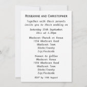 ペンギンデザイン結婚式招待状 招待状 (裏面)