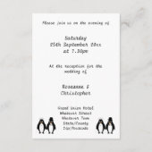 ペンギンデザイン結婚披露宴 エンクロージャーカード (裏面)