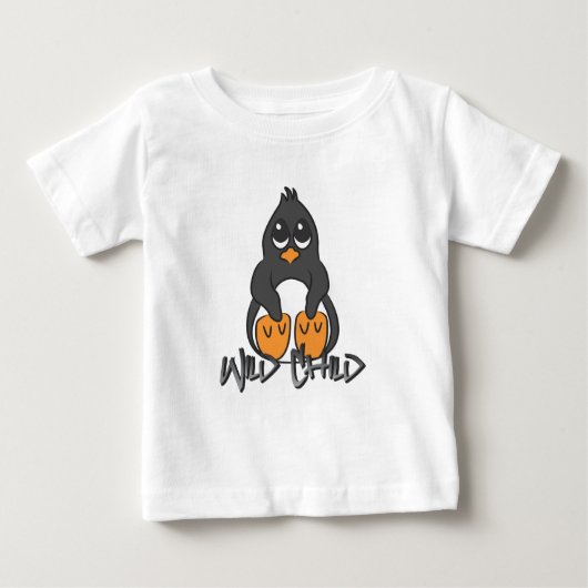 ペンギントイレ ベビーTシャツ (正面)