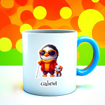 ペンギントラベラーパーソナライズされたビニールステッカー