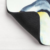 "ペンギントリオ"の野性生物の水彩画の芸術 マウスパッド (コーナー)