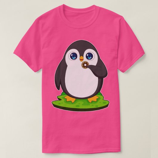 ペンギンドーナツ Tシャツ (デザイン正面)