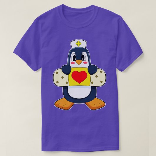 ペンギンナース石膏 Tシャツ (デザイン正面)