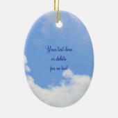 ペンギンハピネス感動的引用文オーナメント セラミックオーナメント (裏面)