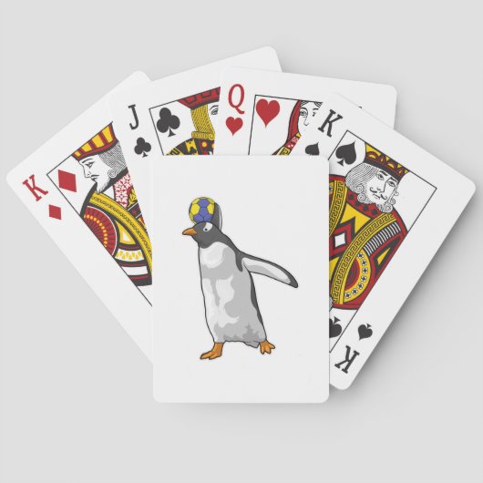 ペンギンハンドボール選手ハンドボール トランプ (裏面)