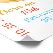 ペンギンハーフムーンベビー統計ポスター ポスター (角)