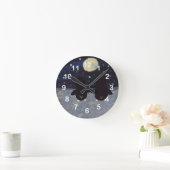 ペンギンバイムーンライト ラウンド壁時計 (ホーム)