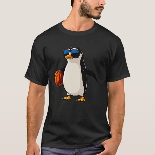 ペンギンバスケットボール Tシャツ (正面)