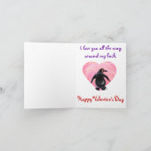 ペンギンバレンタインデー シーズンカード (内部)