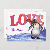 ペンギンバレンタインデー シーズンポストカード (正面/裏面)