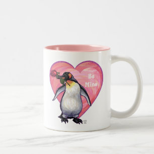 ペンギンバレンタインデー ツートーンマグカップ