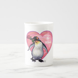 ペンギンバレンタインデー ボーンチャイナマグカップ