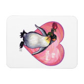 ペンギンバレンタインデー マグネット (横)