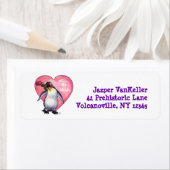 ペンギンバレンタインデー ラベル (インサイチュ)