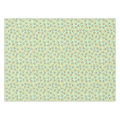 ペンギンバースデーパーティーグリーン テーブルクロス (正面(横))